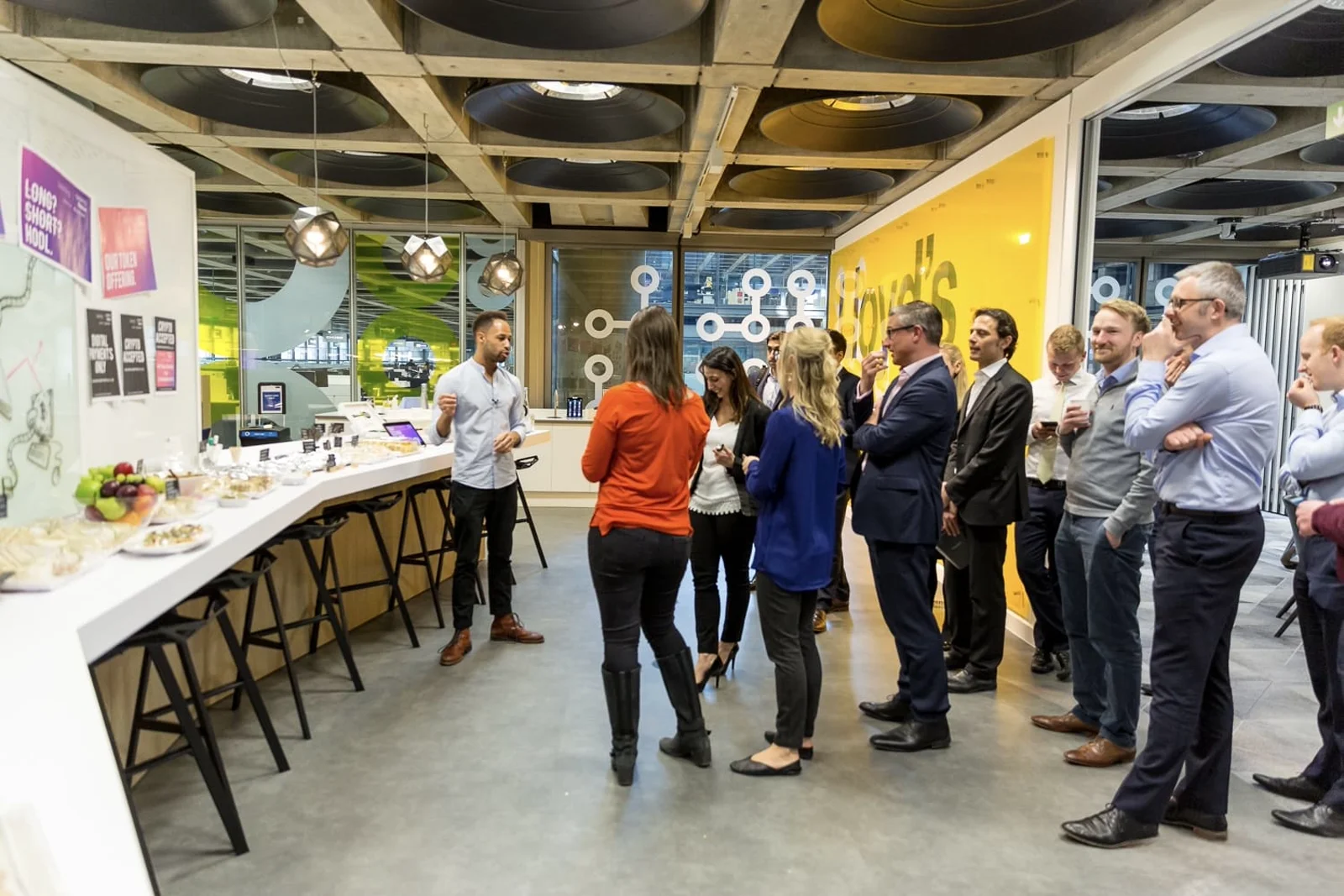 Elliott Callender leading an AI workshop at Beazley